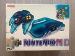 Nintendo 64 Clear Blue compleet inc Mario en controller, Spelcomputers en Games, Spelcomputers | Nintendo 64, Ophalen of Verzenden