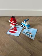 ZGAN Lego Duplo brandweer politie set auto helicopter 10957, Ophalen of Verzenden, Zo goed als nieuw, Duplo