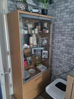 Vitrinekast met glazen deuren en lades, Huis en Inrichting, Ophalen, Gebruikt, Glas, 50 tot 100 cm
