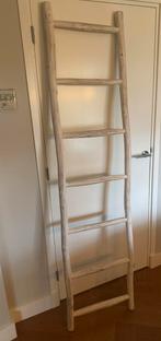 Houten decoratie ladder wit., Huis en Inrichting, Woonaccessoires | Overige, Ophalen, Zo goed als nieuw