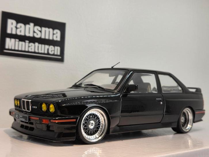 Bmw E30 M3 Sport Evo - Verlaagd + BBS - 1:18 Solido, Hobby en Vrije tijd, Modelauto's | 1:18, Zo goed als nieuw, Auto, Solido