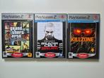 PS2 GTA, Killzone, Splinter Cell Platinum, Spelcomputers en Games, Games | Sony PlayStation 2, Avontuur en Actie, Gebruikt, 1 speler