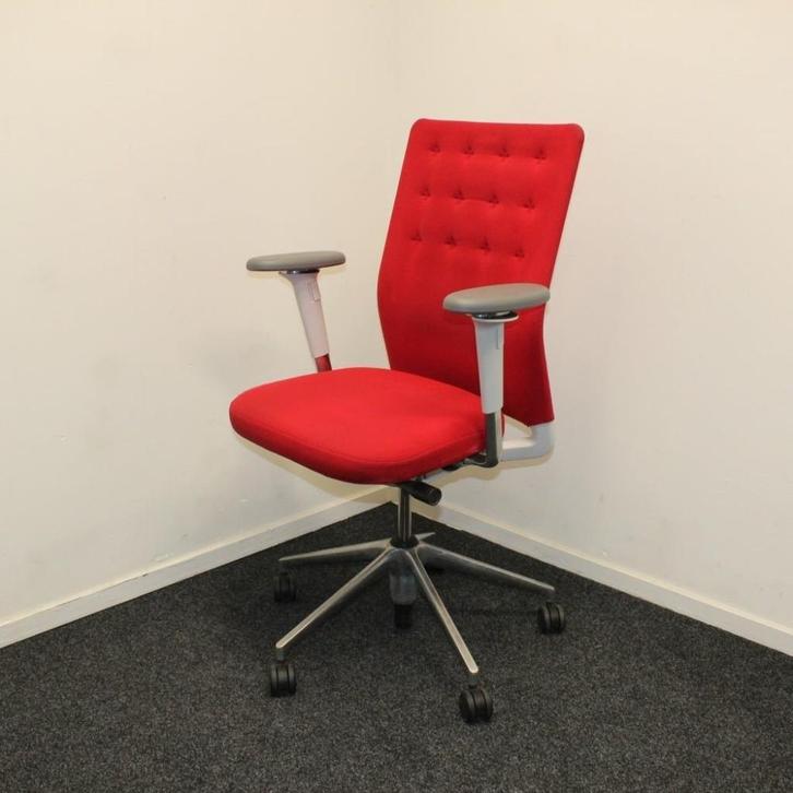 Vitra ID Trim - Bureaustoel - Rood, Huis en Inrichting, Bureaustoelen, Gebruikt, Bureaustoel, Rood, Ophalen of Verzenden