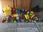 Partij duplo allerlei; bouwstenen, dieren, poppetjes, emmer, Ophalen of Verzenden, Gebruikt, Duplo