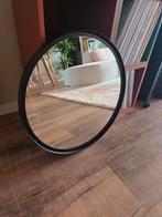 Ronde spiegel met zwarte metalen rand, Ophalen, Rond, Zo goed als nieuw, Minder dan 100 cm