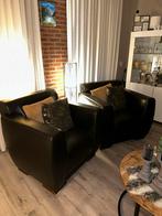 2 Leren Fauteuils Palau, Huis en Inrichting, Fauteuils, Ophalen, Gebruikt, Leer, 75 tot 100 cm