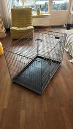 Flamingo Hondenbench XL - Taupe - 109x70x77 cm, Dieren en Toebehoren, Ophalen, 65 tot 100 cm, Hondenhok, Zo goed als nieuw