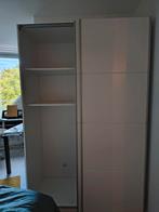 Witte Schuifdeurkast - Ruimtebesparend!, Huis en Inrichting, Kasten | Kledingkasten, Ophalen, Overige materialen, Gebruikt, 200 cm of meer