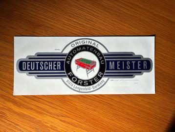 Originele Deutscher Meister voetbaltafel sticker NIEUW beschikbaar voor biedingen