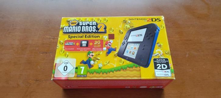 Nintendo 2DS New Super Mario Bros. 2 Special Edition, Spelcomputers en Games, Spelcomputers | Nintendo 2DS en 3DS, Zo goed als nieuw