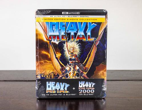 Heavy Metal 4K UHD + Blu-Ray STEELBOOK (US Import), Cd's en Dvd's, Blu-ray, Nieuw in verpakking, Tekenfilms en Animatie, Ophalen of Verzenden