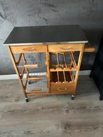 Keukentrolley - Bruin, Ophalen, Bruin, 50 tot 100 cm, Zo goed als nieuw