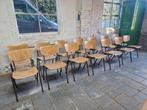 14 Vintage Industriële Stoelen, Ophalen, Gebruikt, Bruin, Vijf, Zes of meer stoelen