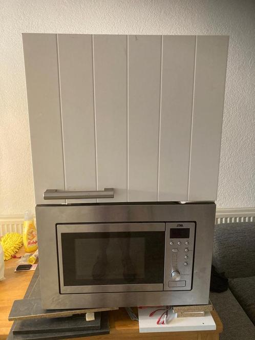 Etna inbouwmagentron met kastje, Witgoed en Apparatuur, Magnetrons, Gebruikt, Inbouw, Magnetron, 45 tot 60 cm, Ophalen