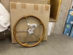 Stuurwiel RVS met teak rand 500 mm
