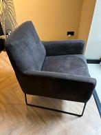 Antraciet fauteuil - Stijlvolle zitplaats, Huis en Inrichting, Fauteuils, Ophalen, Zo goed als nieuw, 75 tot 100 cm, 50 tot 75 cm
