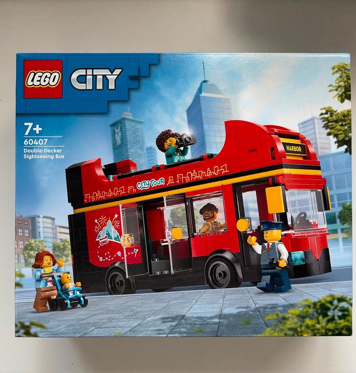 Lego City Dubbeldekker Sightseeing Bus 60407, Kinderen en Baby's, Speelgoed | Duplo en Lego, Nieuw, Lego, Complete set, Ophalen of Verzenden