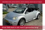 Volkswagen New Beetle Cabriolet 1.6 Turijn Comfort! Leer l E, Auto's, Volkswagen, Gebruikt, 4 cilinders, Cabriolet, 4 stoelen