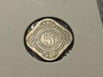 5 Cent 1943, Postzegels en Munten, Munten | Nederland, Ophalen of Verzenden, Koningin Wilhelmina, 1 cent, Losse munt