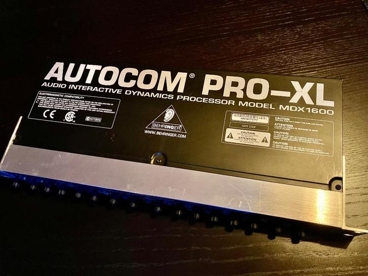 Autocom MDX1600 ProXL 2 channel compressor met XLR, Muziek en Instrumenten, Effecten, Zo goed als nieuw, Overige typen, Compressor