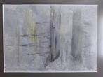 Schilderij van een schip achter glas, Antiek en Kunst, Kunst | Schilderijen | Klassiek, Ophalen of Verzenden