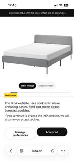 IKEA SLATTUM Bedframe 160x200, Ophalen, Gebruikt, Tweepersoons, 200 cm