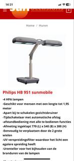 Philips Sunmobile HB 951 - Inklapbare Zonnebank, Ophalen, Gebruikt, Zonnebank enkelzijdig, Minder dan 10 lampen
