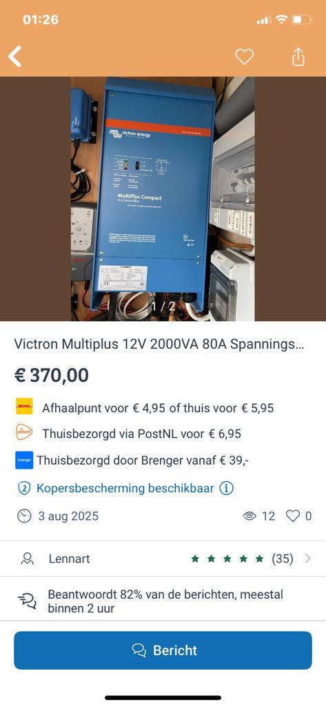 Victron MultiPlus “Oplichter”, Auto-onderdelen, Accu's en Toebehoren, Ophalen of Verzenden