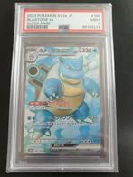 Blastoise ex 186/165 japans PSA 9, Ophalen of Verzenden, Zo goed als nieuw, Losse kaart, Foil