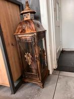 Groot antiek windlicht, Huis en Inrichting, Woonaccessoires | Zuilen en Pilaren, Ophalen of Verzenden, Zo goed als nieuw