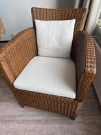 Rotan Stoel met Kussen, Huis en Inrichting, Minder dan 50 cm, Minder dan 75 cm, Riet of Rotan, Ophalen of Verzenden