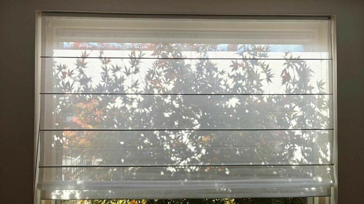 Nieuw Wit Vouwgordijn 192x135cm, Huis en Inrichting, Stoffering | Gordijnen en Lamellen, Nieuw, 100 tot 150 cm, 150 tot 200 cm