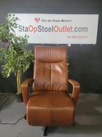Staopstoel Prominent Stockholm Kaneelbruin met topswing, Minder dan 75 cm, Leer, Ophalen of Verzenden, Zo goed als nieuw