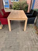 Robuuste houten tafel - 160x90cm, Gebruikt, 150 tot 200 cm, Vier personen, Rechthoekig