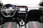 Opel Corsa 1.2 GS Line Automaat LED, Climate, Cruise, Apple, Auto's, 101 pk, Gebruikt, Start-stop-systeem, Leder en Stof