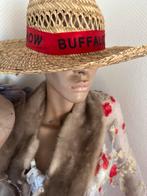 Cowboy carnavals strohoed met rode band, Ophalen of Verzenden, Zo goed als nieuw, Carnaval