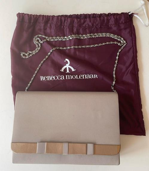 Rebecca Molenaar gala handtasje, Sieraden, Tassen en Uiterlijk, Portemonnees, Zo goed als nieuw, Wit, Ophalen of Verzenden