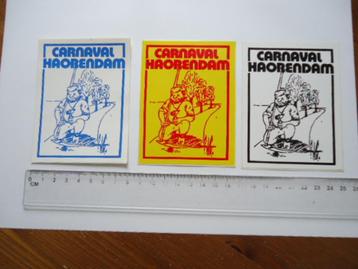 sticker oud Carnaval Haorendam strip retro haarsteeg heusden beschikbaar voor biedingen