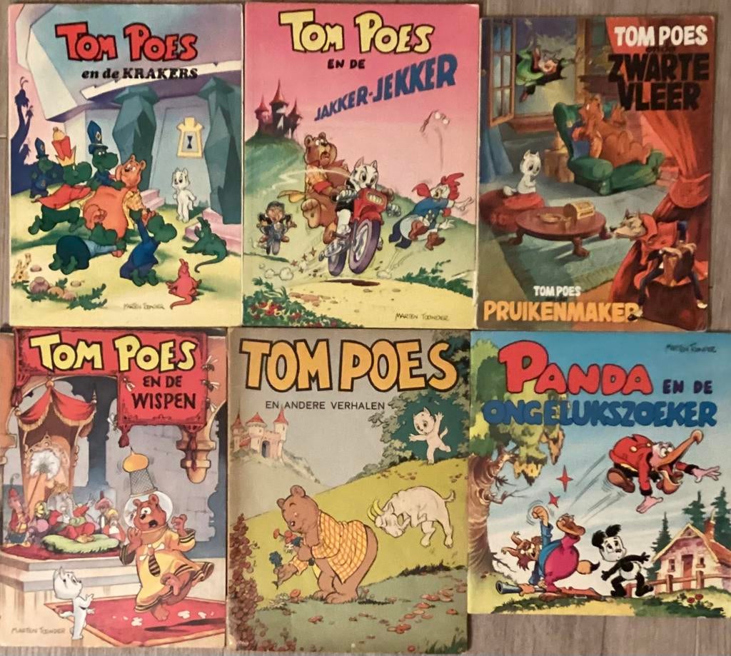 5 x Tom Poes en 1x Panda, Meerdere comics, Ophalen of Verzenden, Gelezen, Europa