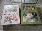 Bloemen puzzels Marjolein Bastin en JBS 1x 1000 en 1x 2000, Ophalen, 500 t/m 1500 stukjes, Gebruikt, Legpuzzel