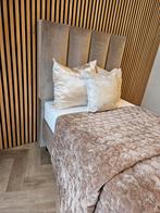 Nieuw boxspring 90x200 bed eric kuster taupe opbergbed, Huis en Inrichting, Slaapkamer | Matrassen en Bedbodems, Ophalen of Verzenden