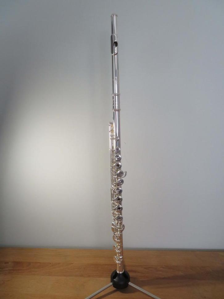 Sonaré SF 7000 Dwarsfluit met Powell kopstuk – Zilver, Muziek en Instrumenten, Blaasinstrumenten | Dwarsfluiten en Piccolo's, Zo goed als nieuw