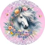 LF4070 ouwel paard 20x4,7cm eetbare print al 21 jaar vers, Ophalen of Verzenden, Nieuw, Taarten, Versiering