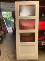 Retro 4-vlaks paneeldeur, 82,5 x 210 cm, 40 mm, stomp, €125, Ophalen, Gebruikt