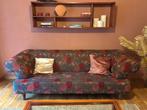 Prachtige bank met bloemenprint roze rood bruin terra, Huis en Inrichting, Ophalen, Hout, Driepersoons, Zo goed als nieuw