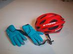 Fietshelm en handschoenen Decathlon Btwin 500, Overige maten, Ophalen of Verzenden, Zo goed als nieuw, Btwin