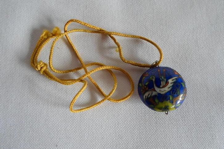 Cloisonne Hanger Emaille Chinees, Antiek en Kunst, Antiek | Emaille, Ophalen of Verzenden