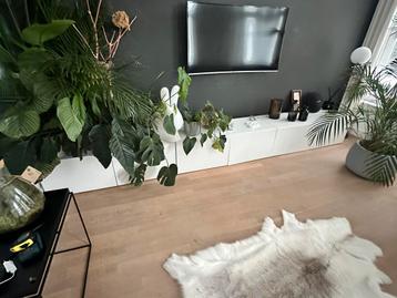 3x Ikea Besta mat wit 120cm lang x 42cm diep x 38cm hoog - afbeelding 3