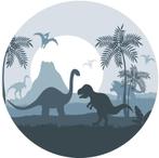Muursticker Cirkel Dino Wereld Blauw Designed4Kids, Designed4Kids, Nieuw, Ophalen of Verzenden, Designed4kids@live.nl