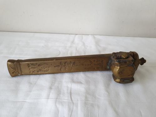 Laat 19e-eeuwse messing "Divit" pencase., Antiek en Kunst, Curiosa en Brocante, Ophalen of Verzenden